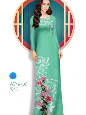 Vải áo dài Hoa cẩm chướng thiết kế 2020 AD 9106 27 1580964421 184 Vai ao dai Hoa cam chuong thiet ke 2020 AD