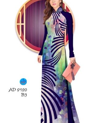Vải áo dài Lập thể và lá mới ra AD 9120 23 1580980467 813 Vai ao dai Lap the va la moi ra AD