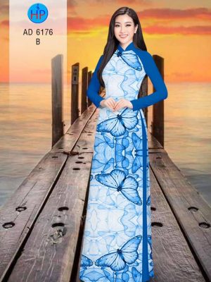 Vải áo dài Bướm kiểu mới AD 6176 24 1581326733 610 Vai ao dai Buom kieu moi AD 6176