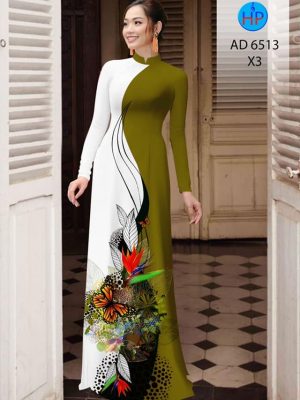 Vải áo dài Bướm và hoa Thiên Điểu mới ra AD 6513 22 1581480910 110 Vai ao dai Buom va hoa Thien Dieu moi ra