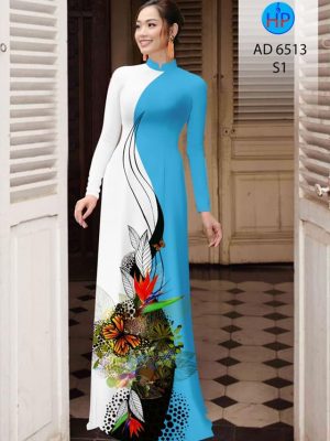 Vải áo dài Bướm và hoa Thiên Điểu mới ra AD 6513 36 1581480912 188 Vai ao dai Buom va hoa Thien Dieu moi ra