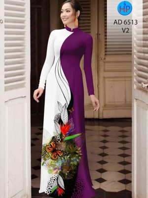 Vải áo dài Bướm và hoa Thiên Điểu mới ra AD 6513 37 1581480912 18 Vai ao dai Buom va hoa Thien Dieu moi ra