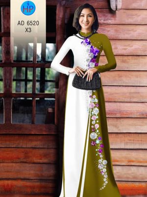 Vải áo dài hoa dây mới ra AD 6520 25 1581481405 278 Vai ao dai hoa day moi ra AD 6520