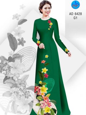 Vải áo dài Hoa Sứ và nón lá thiết kế 2020 AD 6428 25 1581481924 515 Vai ao dai Hoa Su va non la thiet ke