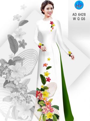 Vải áo dài Hoa Sứ và nón lá thiết kế 2020 AD 6428 32 1581481925 526 Vai ao dai Hoa Su va non la thiet ke