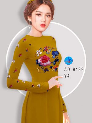Vải áo dài Hoa giả thêu kiểu mới AD 9139 30 1581482181 105 Vai ao dai Hoa gia theu kieu moi AD 9139