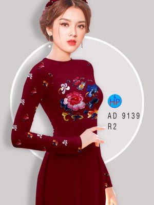 Vải áo dài Hoa giả thêu kiểu mới AD 9139 35 1581482181 441 Vai ao dai Hoa gia theu kieu moi AD 9139