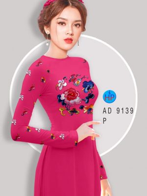 Vải áo dài Hoa giả thêu kiểu mới AD 9139 25 1581482181 492 Vai ao dai Hoa gia theu kieu moi AD 9139