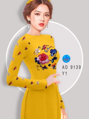 Vải áo dài Hoa giả thêu kiểu mới AD 9139 31 1581482181 999 Vai ao dai Hoa gia theu kieu moi AD 9139