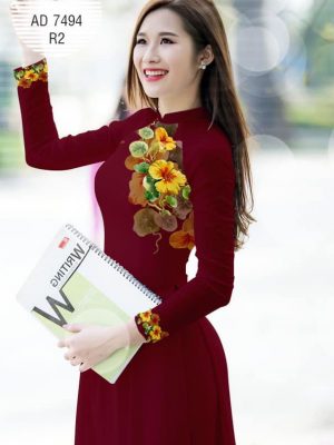 Vải áo dài Hoa in 3D kiểu mới AD 7494 33 1581482425 305 Vai ao dai Hoa in 3D kieu moi AD 7494