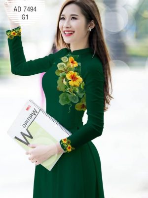 Vải áo dài Hoa in 3D kiểu mới AD 7494 24 1581482425 315 Vai ao dai Hoa in 3D kieu moi AD 7494