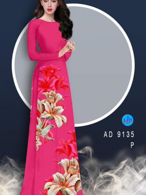 1581483437 642 Vai ao dai Hoa Lily thiet ke 2020 AD 9135