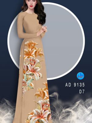 1581483437 673 Vai ao dai Hoa Lily thiet ke 2020 AD 9135