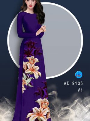 1581483438 200 Vai ao dai Hoa Lily thiet ke 2020 AD 9135