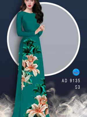 1581483438 892 Vai ao dai Hoa Lily thiet ke 2020 AD 9135