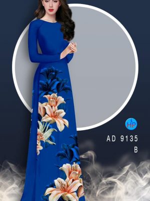 1581483438 999 Vai ao dai Hoa Lily thiet ke 2020 AD 9135