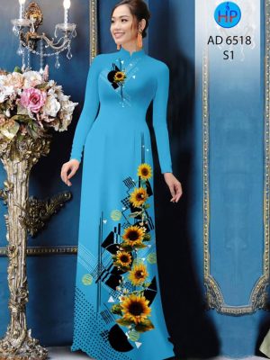 Vải áo dài Hoa hướng dương kiểu mới AD 6518 30 1581668358 629 Vai ao dai Hoa huong duong kieu moi AD 6518