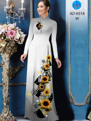 Vải áo dài Hoa hướng dương kiểu mới AD 6518 33 1581668359 898 Vai ao dai Hoa huong duong kieu moi AD 6518