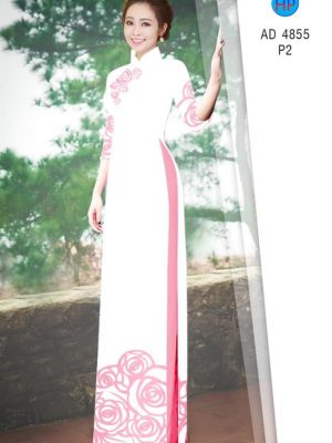 Vải áo dài hoa hồng nhẹ nhàng mới ra AD 4855 23 1581668494 149 Vai ao dai hoa hong nhe nhang moi ra AD