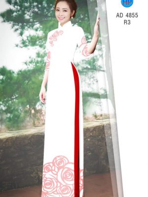 Vải áo dài hoa hồng nhẹ nhàng mới ra AD 4855 25 1581668494 982 Vai ao dai hoa hong nhe nhang moi ra AD