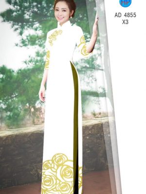 Vải áo dài hoa hồng nhẹ nhàng mới ra AD 4855 36 1581668495 555 Vai ao dai hoa hong nhe nhang moi ra AD