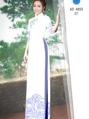 Vải áo dài hoa hồng nhẹ nhàng mới ra AD 4855 28 1581668495 683 Vai ao dai hoa hong nhe nhang moi ra AD