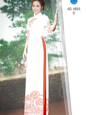 Vải áo dài hoa hồng nhẹ nhàng mới ra AD 4855 30 1581668495 69 Vai ao dai hoa hong nhe nhang moi ra AD