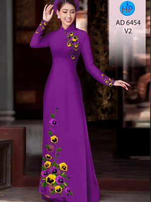 Vải áo dài Hoa in 3D kiểu mới AD 6454 33 1581668976 198 Vai ao dai Hoa in 3D kieu moi AD 6454