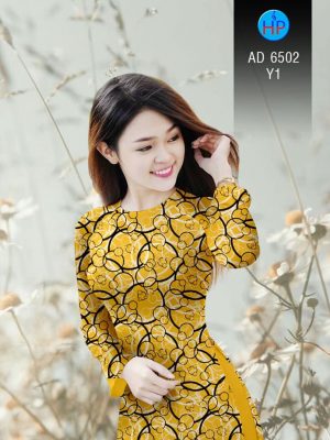 Vải áo dài Vòng tròn đan xen kiểu mới AD 6502 25 1581670341 362 Vai ao dai Vong tron dan xen kieu moi AD