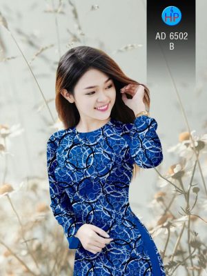 Vải áo dài Vòng tròn đan xen kiểu mới AD 6502 24 1581670341 379 Vai ao dai Vong tron dan xen kieu moi AD
