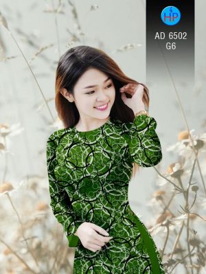 Vải áo dài Vòng tròn đan xen kiểu mới AD 6502 21 1581670341 72 Vai ao dai Vong tron dan xen kieu moi AD