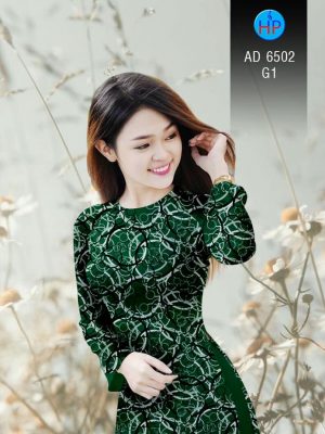 Vải áo dài Vòng tròn đan xen kiểu mới AD 6502 22 1581670341 847 Vai ao dai Vong tron dan xen kieu moi AD