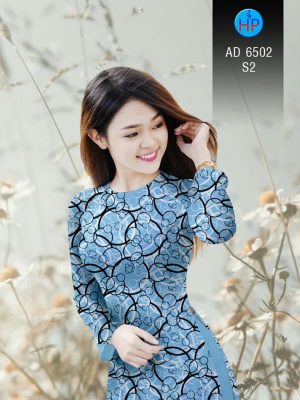 Vải áo dài Vòng tròn đan xen kiểu mới AD 6502 32 1581670342 124 Vai ao dai Vong tron dan xen kieu moi AD
