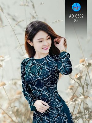 Vải áo dài Vòng tròn đan xen kiểu mới AD 6502 30 1581670342 134 Vai ao dai Vong tron dan xen kieu moi AD