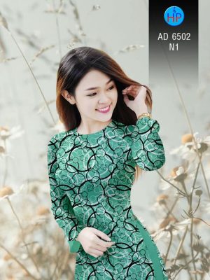 Vải áo dài Vòng tròn đan xen kiểu mới AD 6502 28 1581670342 220 Vai ao dai Vong tron dan xen kieu moi AD