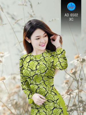 Vải áo dài Vòng tròn đan xen kiểu mới AD 6502 35 1581670342 293 Vai ao dai Vong tron dan xen kieu moi AD