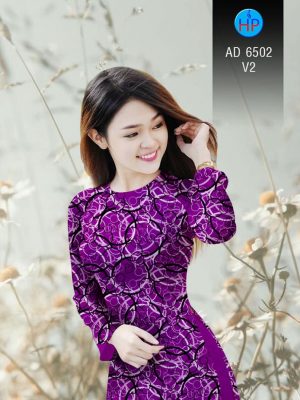 Vải áo dài Vòng tròn đan xen kiểu mới AD 6502 29 1581670342 392 Vai ao dai Vong tron dan xen kieu moi AD
