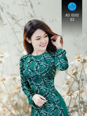Vải áo dài Vòng tròn đan xen kiểu mới AD 6502 31 1581670342 742 Vai ao dai Vong tron dan xen kieu moi AD