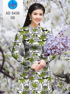 Vải áo dài Tạp chí và lá thiết kế 2020 AD 6436 31 1581670575 437 Vai ao dai Tap chi va la thiet ke 2020