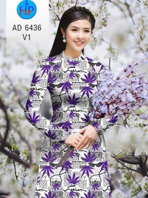 Vải áo dài Tạp chí và lá thiết kế 2020 AD 6436 22 1581670575 632 Vai ao dai Tap chi va la thiet ke 2020