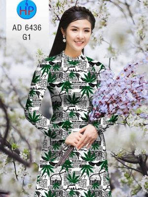 Vải áo dài Tạp chí và lá thiết kế 2020 AD 6436 30 1581670575 681 Vai ao dai Tap chi va la thiet ke 2020