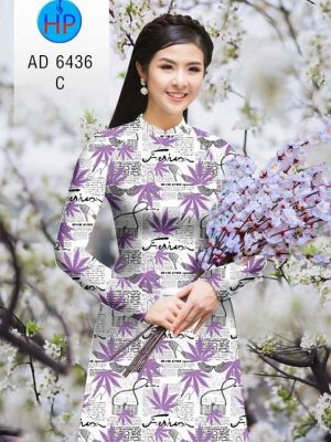 Vải áo dài Tạp chí và lá thiết kế 2020 AD 6436 37 1581670576 694 Vai ao dai Tap chi va la thiet ke 2020