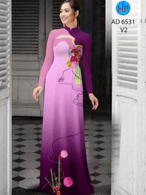 Vải áo dài Hoa in 3D kiểu mới AD 6531 22 1581671004 355 Vai ao dai Hoa in 3D kieu moi AD 6531