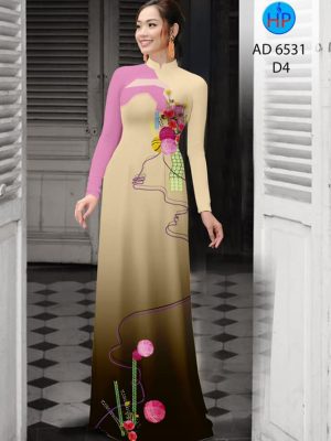 Vải áo dài Hoa in 3D kiểu mới AD 6531 23 1581671004 598 Vai ao dai Hoa in 3D kieu moi AD 6531