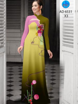 Vải áo dài Hoa in 3D kiểu mới AD 6531 21 1581671004 891 Vai ao dai Hoa in 3D kieu moi AD 6531
