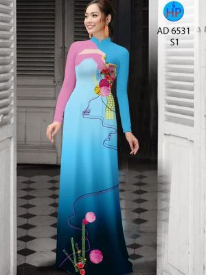 Vải áo dài Hoa in 3D kiểu mới AD 6531 28 1581671005 218 Vai ao dai Hoa in 3D kieu moi AD 6531