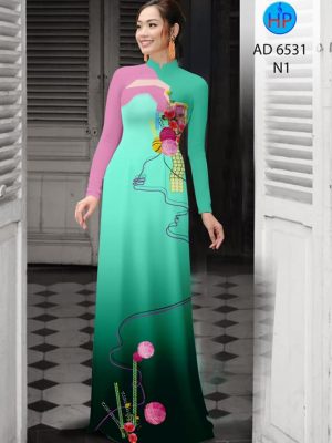 Vải áo dài Hoa in 3D kiểu mới AD 6531 27 1581671005 709 Vai ao dai Hoa in 3D kieu moi AD 6531