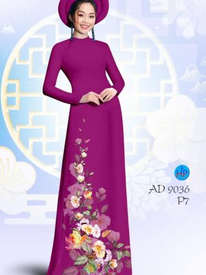 Vải áo dài hoa in 3D thiết kế 2020 AD 9036 30 1581929245 956 Vai ao dai hoa in 3D thiet ke 2020 AD