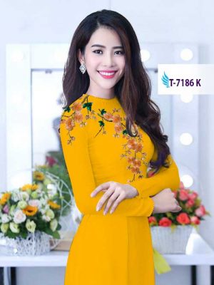 Vải áo dài hoa trên ngực kiểu mới AD T7186 29 1581929449 13 Vai ao dai hoa tren nguc kieu moi AD T7186