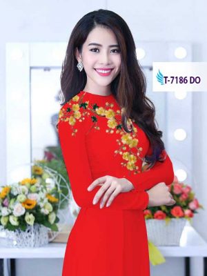 Vải áo dài hoa trên ngực kiểu mới AD T7186 25 1581929449 909 Vai ao dai hoa tren nguc kieu moi AD T7186